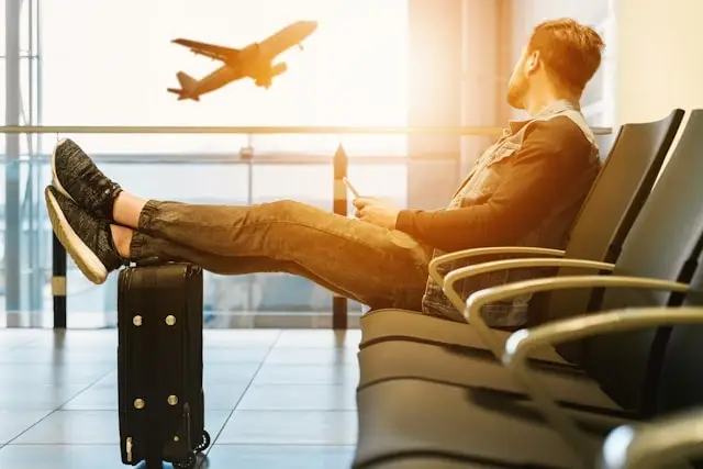 Person at the airport